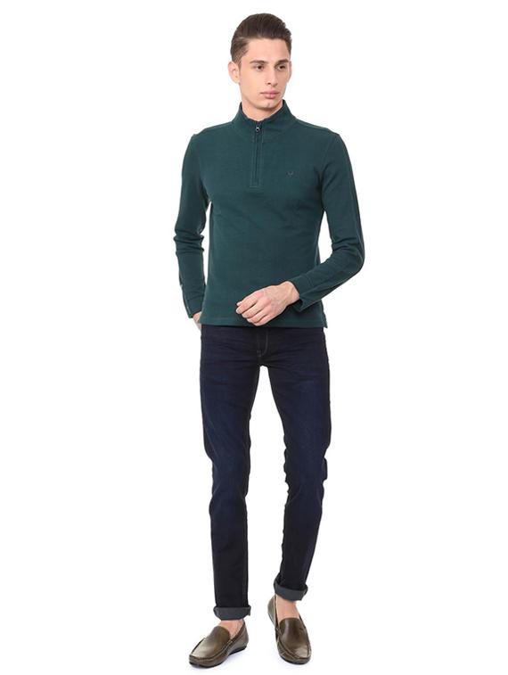 green cotton collared t-shirt - 15497785 - Zoom Image - 3