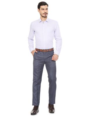 purple cotton formal shirt - 15497848 - Standard Image - 3