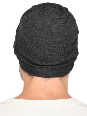 grey wool beanie - 15498104 - Standard Image - 3
