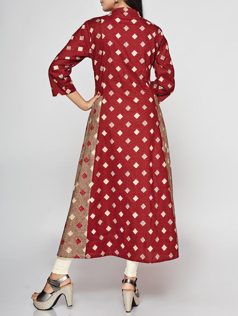 Printed a-line kurta - 15498116 - Zoom Image - 3