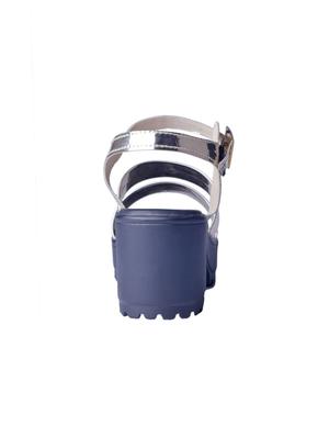 silver back strap sandals - 15498164 - Standard Image - 3