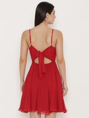 tie back skater dress - 15498673 - Standard Image - 3