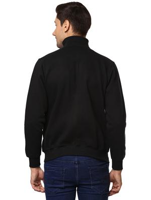 black cotton casual jacket - 15498697 - Standard Image - 3