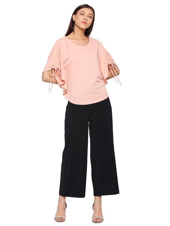 tie up flared sleeved regular top - 15499018 - Zoom Image - 3