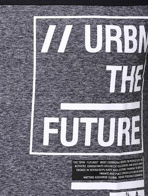 black cotton blend chest print tshirt - 15500114 - Standard Image - 3