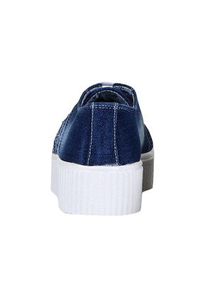 blue lace-up sneakers - 15500144 - Standard Image - 3
