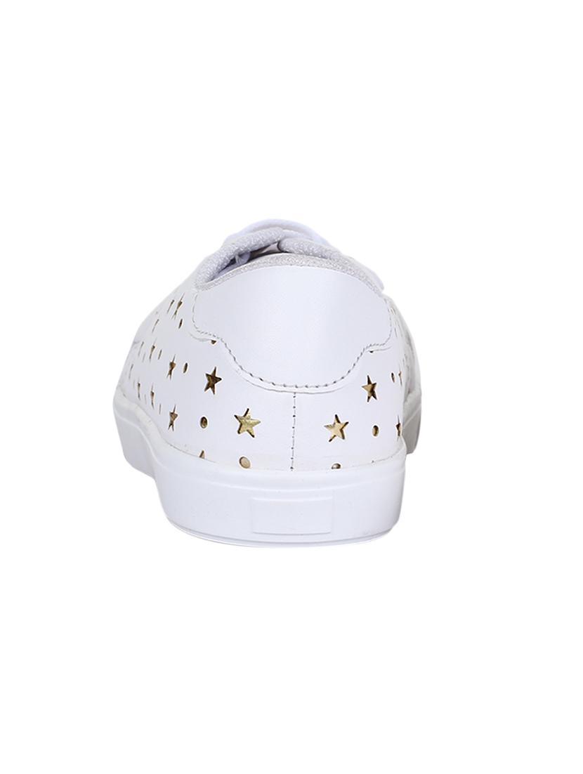 white lace-up sneakers - 15500160 - Zoom Image - 3