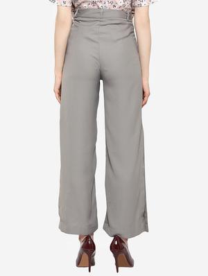 Tie knot belted palazzo - 15501859 - Standard Image - 3
