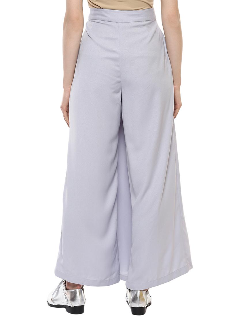 Pleated flared palazzo - 15501861 - Zoom Image - 3