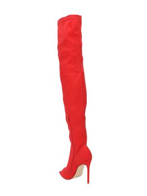red knee length boots - 15502421 - Standard Image - 3