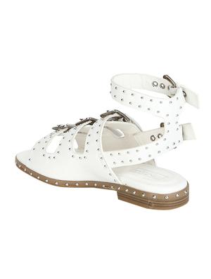 white ankle strap sandals - 15502440 - Standard Image - 3