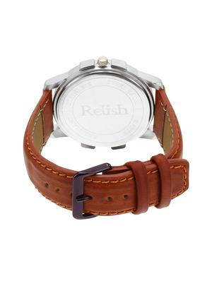 Relish Leather strap analog watch (RE-ST975DD) - 15502757 - Standard Image - 3