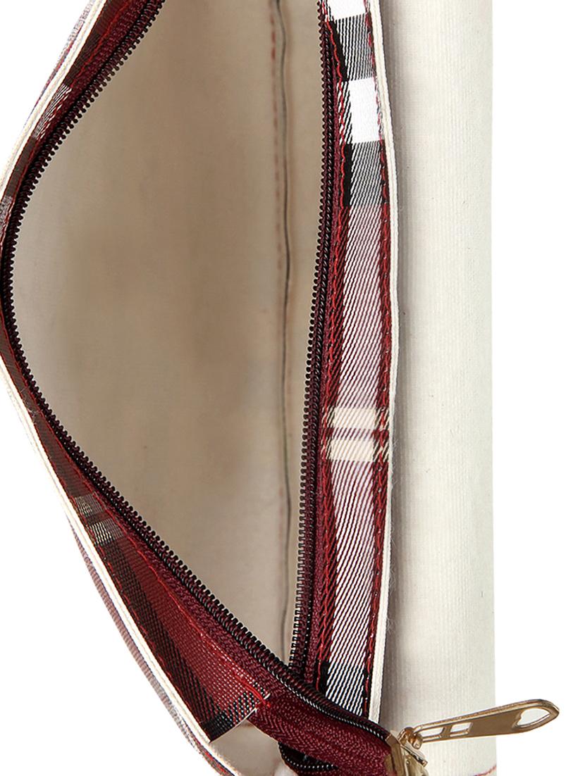 maroon leatherette (pu) regular sling bag - 15503436 - Zoom Image - 3