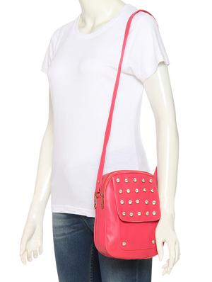 pink leatherette (pu) regular sling bag - 15503442 - Standard Image - 6