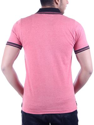 pink cotton polo t-shirt - 15503481 - Standard Image - 3