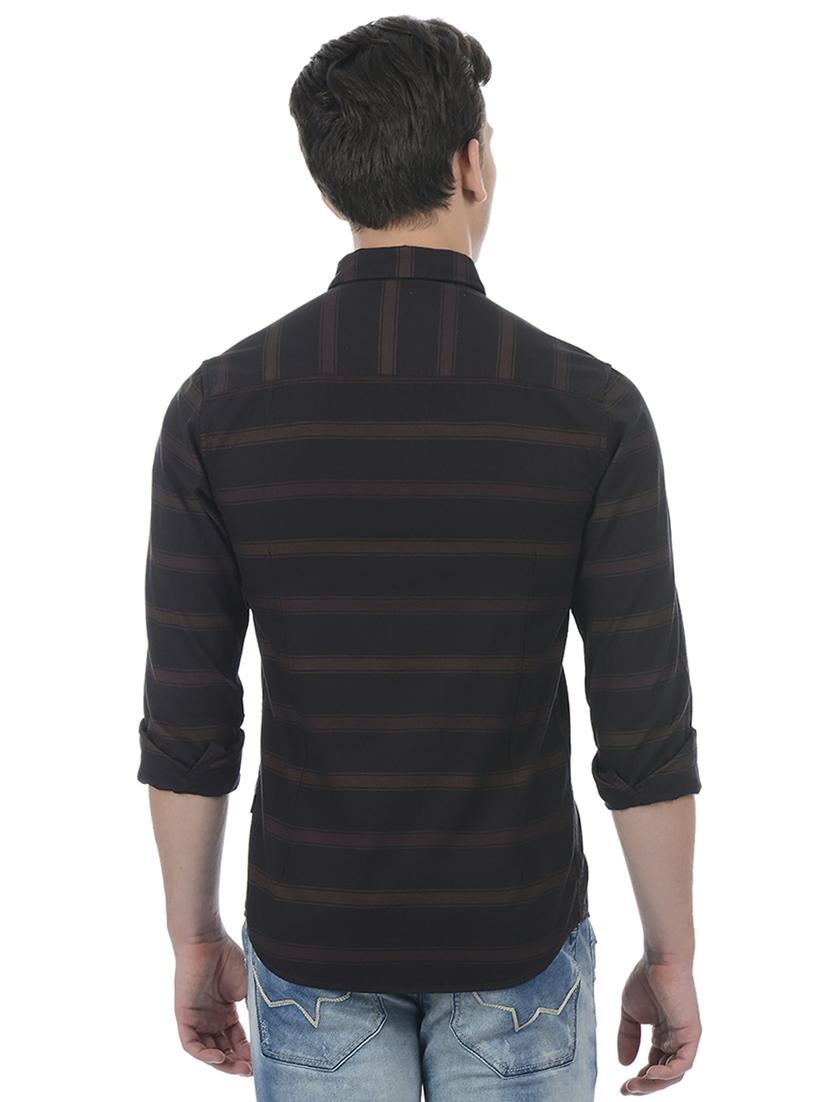 black cotton blend casual shirt - 15503914 - Zoom Image - 3