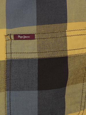 yellow cotton blend casual shirt - 15503938 - Standard Image - 6