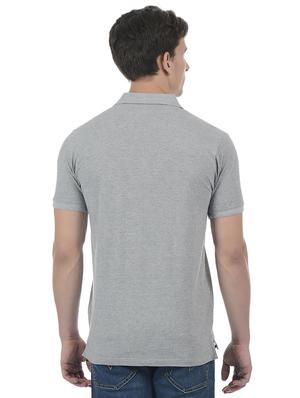 grey cotton blend polo t-shirt - 15504448 - Standard Image - 3