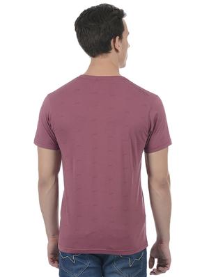 purple cotton blend all over print t-shirt - 15504460 - Standard Image - 3