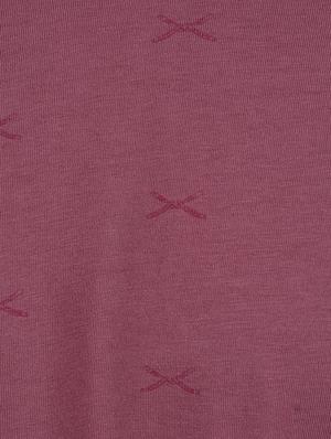 purple cotton blend all over print t-shirt - 15504460 - Standard Image - 6