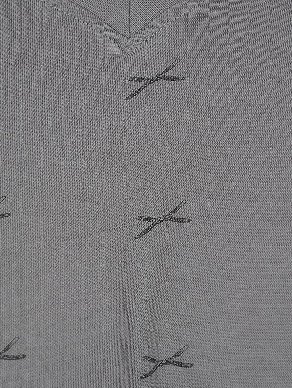 grey cotton blend all over print t-shirt - 15504461 - Zoom Image - 6