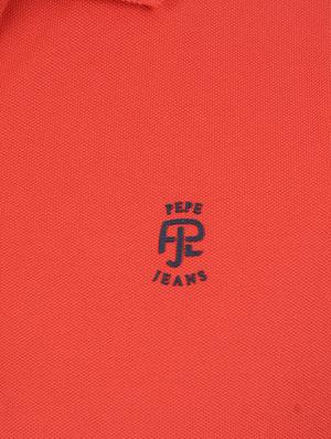 red cotton blend polo t-shirt - 15504471 - Standard Image - 6
