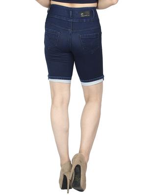 High-rise denim shorts - 15504688 - Standard Image - 3