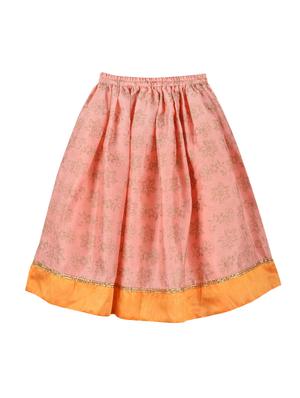 pink silk blend lehnga choli - 15504775 - Standard Image - 3