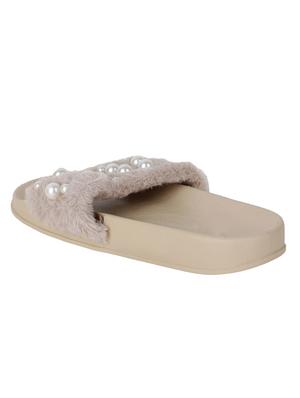 beige slip on slides - 15504884 - Standard Image - 3