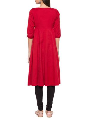 Flared embroidered kurta - 15504925 - Standard Image - 3