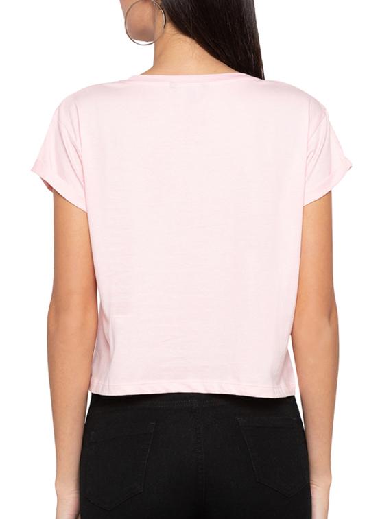 slogan printed short sleeved tee - 15504981 - Zoom Image - 3