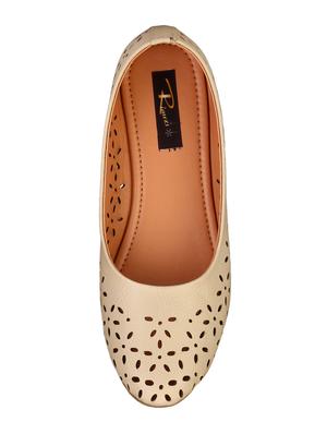 beige slip on ballerinas - 15504991 - Standard Image - 3