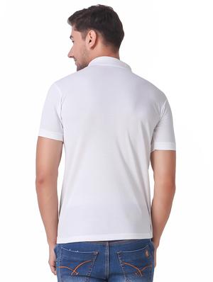 white cotton pocket t-shirt - 15505912 - Standard Image - 3