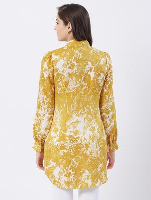 printed straight kurti - 15512013 - Standard Image - 3