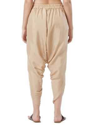 beige solid tulip pant - 15512035 - Standard Image - 3
