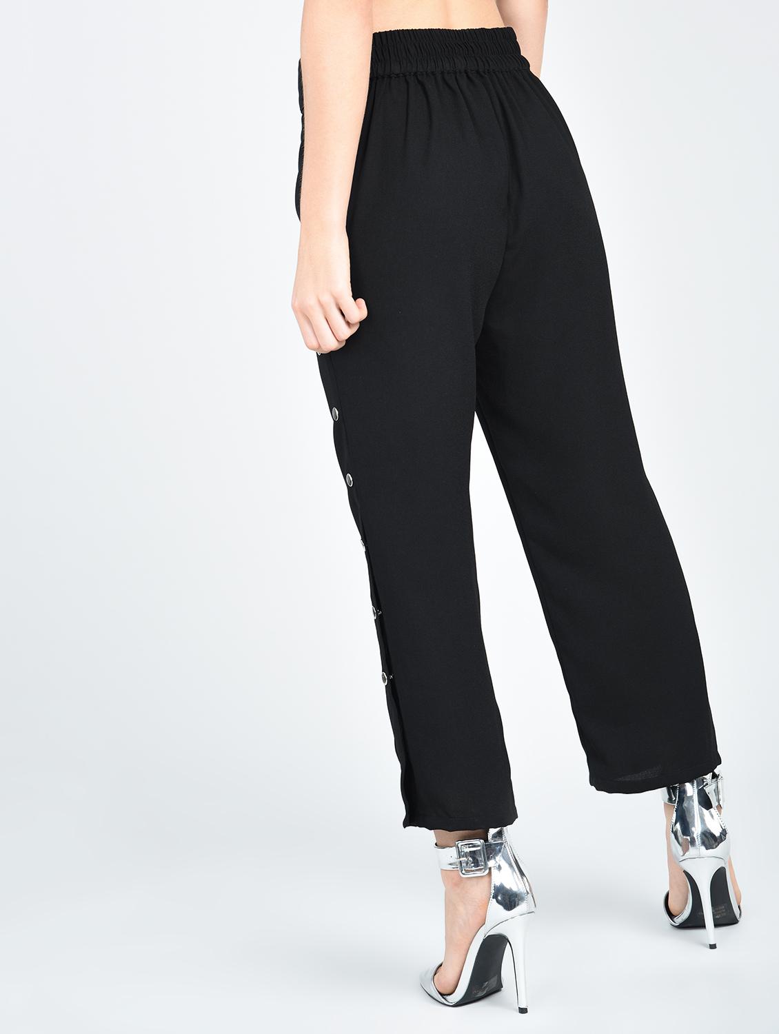 Side slit button detail trouser - 15512094 - Zoom Image - 3