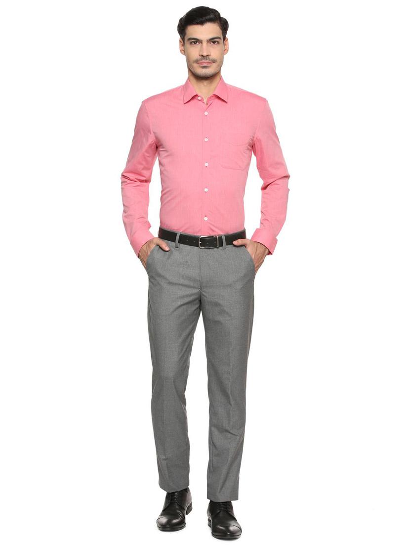 pink cotton formal shirt - 15512474 - Zoom Image - 3