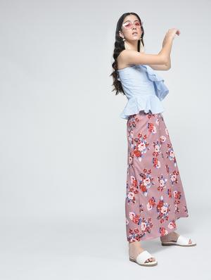 Floral printed flared palazzo - 15517319 - Standard Image - 3