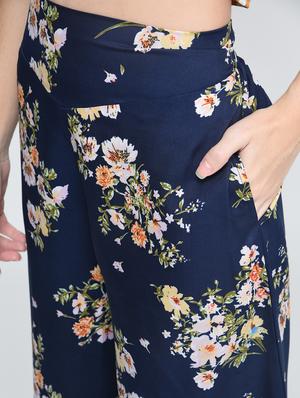 Floral printed flared palazzo - 15517321 - Standard Image - 3