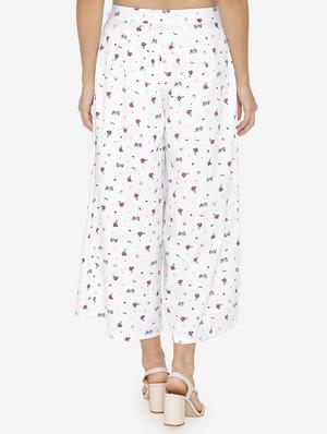 printed flared palazzo - 15518024 - Standard Image - 3