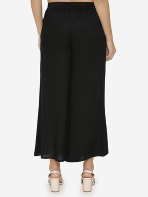 solid flared palazzo - 15518025 - Standard Image - 3