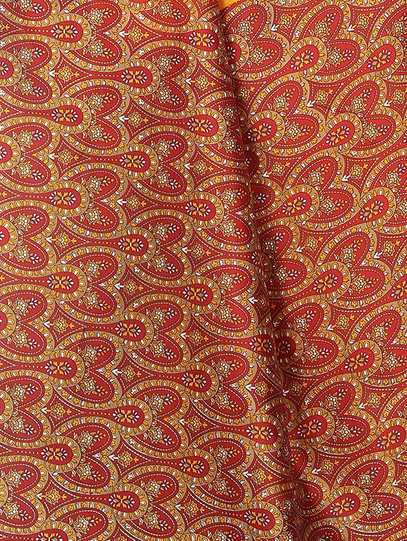 Contrast border mysore silk saree with blouse - 15518139 - Zoom Image - 3