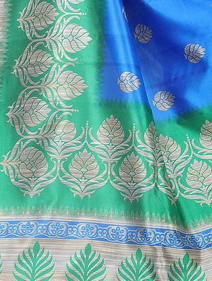 Printed mysore silk saree with blouse - 15518158 - Standard Image - 3