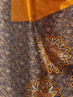 Contrast border mysore silk saree with blouse - 15518163 - Standard Image - 3