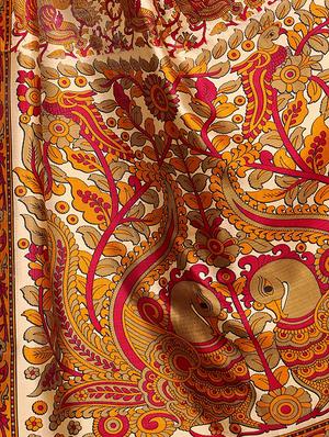 Printed mysore silk saree with blouse - 15518171 - Standard Image - 3