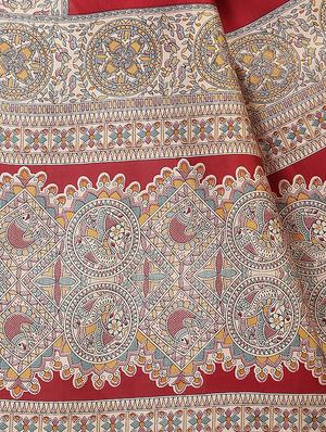 Contrast border mysore silk saree with blouse - 15518173 - Standard Image - 3