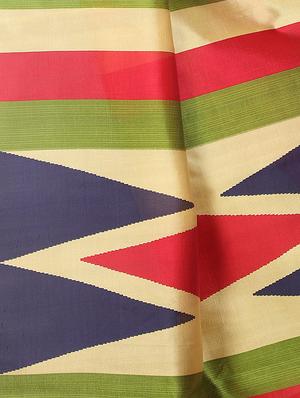 Contrast border mysore silk saree with blouse - 15518185 - Standard Image - 3