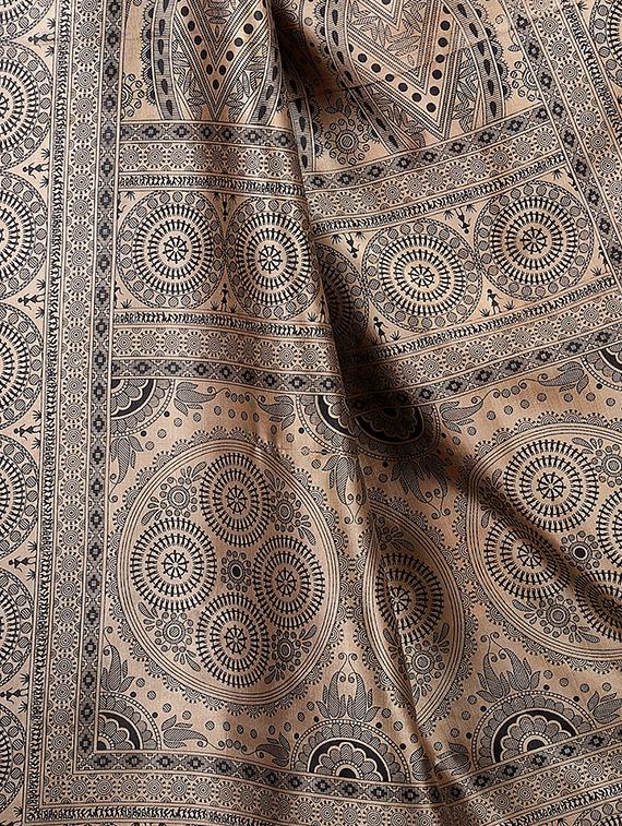 Contrast border mysore silk saree with blouse - 15518194 - Zoom Image - 3
