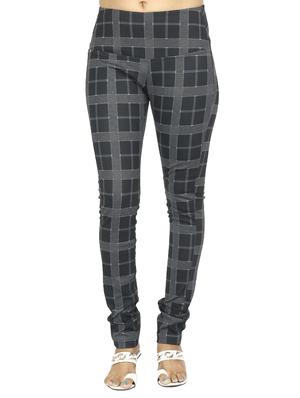 mid waist checkered jegging - 15518250 - Standard Image - 3