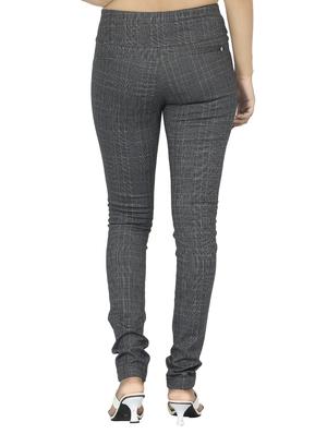 mid waist checkered jegging - 15518256 - Standard Image - 3